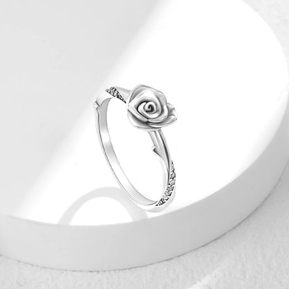 Whimsical Silver Flower Fairy Ring Set™