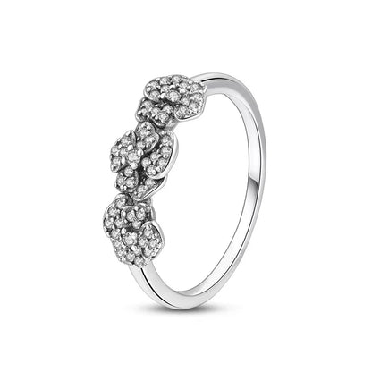 Whimsical Silver Flower Fairy Ring Set™