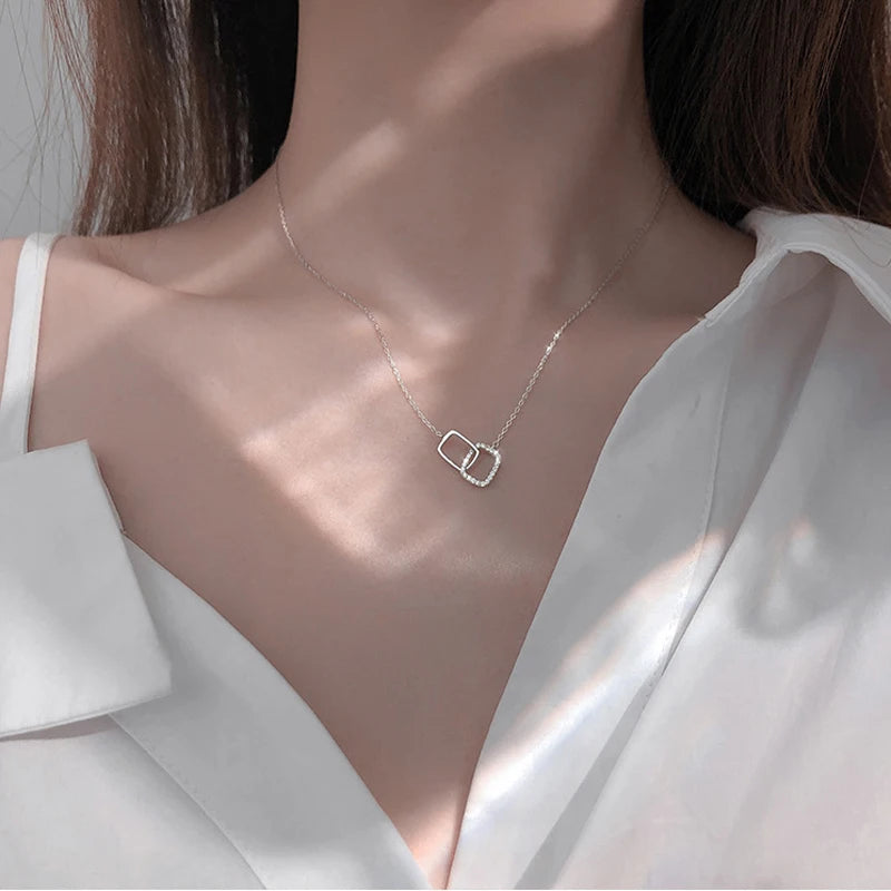 Elegant Zircon Double Circle Choker™
