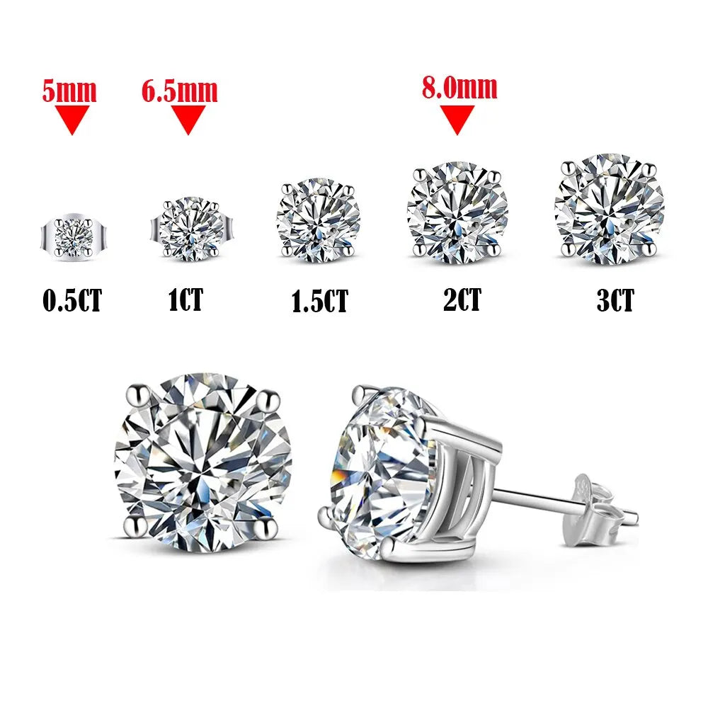 Dazzling Moissanite Stud Earrings™